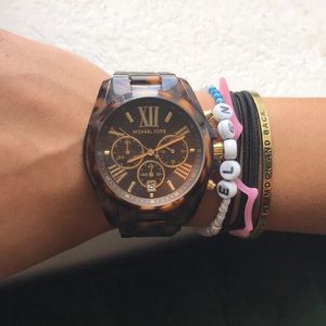Tortoise Michael Kors watch